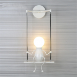 Lampa metalica retro industriala tip humanoid, soclu E27, diverse modele