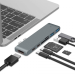 Adaptor HUB 7 in 1 USB-C 3.1 pentru Macbook Pro