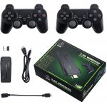 Consola mini jocuri retro M8 Full HD, 2 controllere wireless 2.4G, HDMI