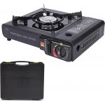 Aragaz portabil camping, aprindere automata, negru