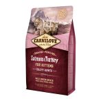 Carnilove Healthy Growth Kitten, Somon și Curcan, hrană uscată fără cereale pisici junior, 2kg