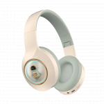 Casti wireless YDM55 iluminate LED, design desene animate
