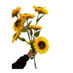 Flori artificiale Engros, fir Floarea soarelui, 100cm