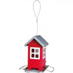 Hranitor pentru Pasari, din Metal, 1 L/20 cm, Rosu, 55630