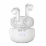 Casti wireless semi-in-ear Blackview AirBuds 7 TWS Alb cu cutie de incarcare, Display LED, Control tactil, Incarcare wireless, ENC, DNS