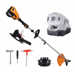 Kit Complet Cositoare electrica (trimmer) iHunt Strong Brush Cutter, pentru tuns gazon iarba, 58V Power, 5Ah, 1300W + incarcator