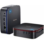 Mini PC Blackview MP60 Negru, 4K 60Hz, 8GB RAM LPDDR4, 256GB ROM SSD, Intel N5095, Windows 11 Pro, Display Dual 4K, Wi-Fi, Bt 4.2