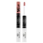 Dermacol 16H Lip Colour ruj si luciu de buze cu persistenta indelungata 2 in 1 No. 14 7,1 ml