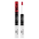 Dermacol 16H Lip Colour ruj si luciu de buze cu persistenta indelungata 2 in 1 No. 20 7,1 ml