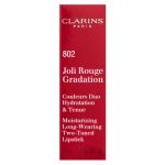 Clarins Joli Rouge Gradation ruj nutritiv 2în1 802 Red Gradation 3,5 g