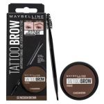 Maybelline Tattoo Brow 03 Medium Brown gel pentru sprancene 2în1