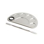 Paleta 5 cuve pentru amestecarea culorilor si spatula dubla Engros