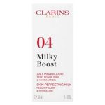 Clarins Milky Boost Foundation emulsii tonice și hidratante pentru o piele luminoasă și uniformă 04 Auburn 50 ml