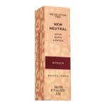Makeup Revolution Lip Pro New Neutral Satin Matte Lipstick - Struck ruj cu persistenta indelungata pentru efect mat 3,2 g