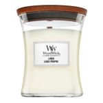 Woodwick Linen lumânare parfumată 275 g
