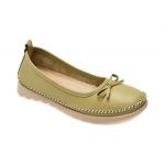 Balerini casual GRYXX verzi, EV2815, din piele naturala