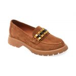 Mocasini casual GRYXX maro, BL4257, din piele intoarsa
