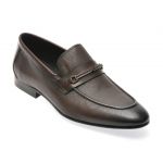 Mocasini eleganti EPICA maro, 662H05, din piele naturala