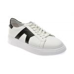 Pantofi casual AXXELLL albi, 7334, din piele naturala