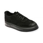 Pantofi casual AXXELLL negri, 7353, din piele intoarsa