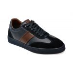Pantofi casual BITE THE BULLET bleumarin, ER2025, din piele naturala