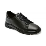 Pantofi casual BITE THE BULLET negri, ER804, din piele naturala