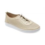 Pantofi casual FLAVIA PASSINI bej, CS5811, din piele naturala