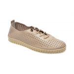 Pantofi casual FLAVIA PASSINI bej, SN1071, din piele naturala