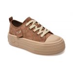Pantofi casual FLAVIA PASSINI maro, 231031, din nabuc