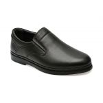 Pantofi casual OTTER negri, SH303, din piele naturala