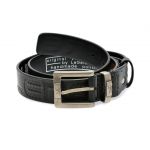 Curea LA GALERE neagra, 7871640, din piele naturala