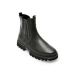 Ghete GABOR negre, 32511, din piele naturala