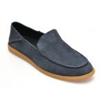 Mocasini casual CLARKS bleumarin, CLARKBAY STEP, din piele intoarsa