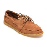 Mocasini casual CLARKS maro, CLARKBAY GO, din piele intoarsa
