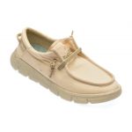 Mocasini casual JEEP bej, 41512, din material textil