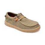 Mocasini casual JEEP kaki, 41050, din material textil