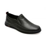 Mocasini casual OTTER negri, 27592, din piele naturala