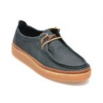 Mocasini CLARKS bleumarin, CLARKWOOD MOC, din nabuc