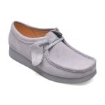 Mocasini CLARKS mov, WALLABEE EVO SH, din piele intoarsa