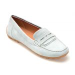 Mocasini GEOX albastri, D35RCA, din piele intoarsa