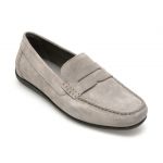 Mocasini GEOX gri, U450WC, din piele intoarsa