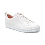Pantofi CAMPER albi,  RUNNER FOUR, din piele naturala