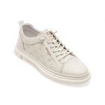 Pantofi casual BITE THE BULLET albi, 3629, din piele naturala