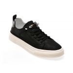 Pantofi casual BITE THE BULLET negri, K911, din material textil