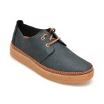 Pantofi casual CLARKS bleumarin, CLARKWOOD LOW, din nabuc