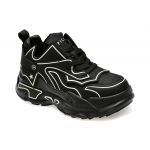 Pantofi casual EPICA negri, 9873, din piele naturala