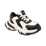 Pantofi casual FLAVIA PASSINI alb-negru, 2120, din piele naturala