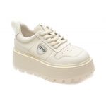 Pantofi casual FLAVIA PASSINI albi, 1050, din piele naturala
