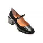 Pantofi casual FLAVIA PASSINI negri, 1193, din piele naturala lacuita