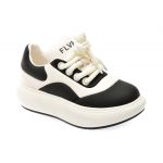 Pantofi casual FLAVIA PASSINI negri, 1990, din piele naturala